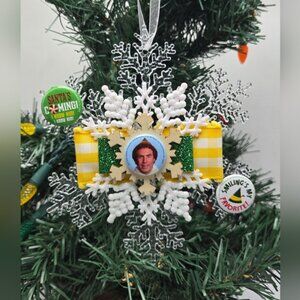 OOAK Elf Movie Ornament Snowflake Buddy the Elf Holiday Christmas Seasonal Decor